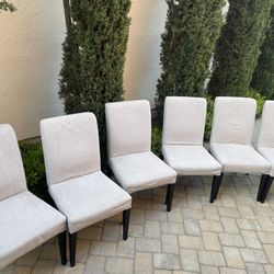 Upholstered Dinning Chairs (x6)