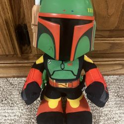 Bobby Fett Plushie With Plastic Head 