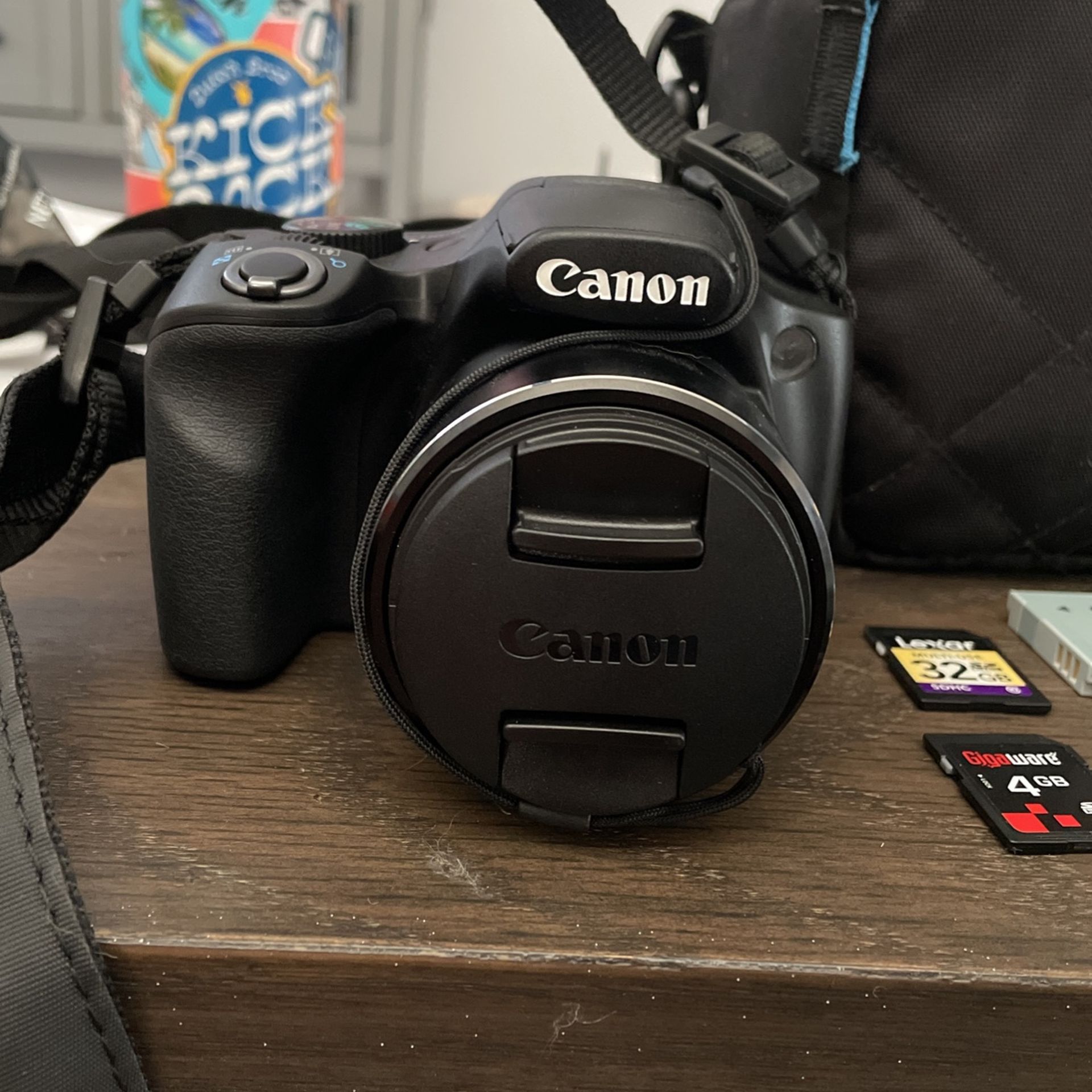 Canon PowerShot SX520 HS, Case, 529 SD cards And Battery