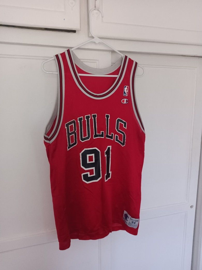 Vintage Chicago Bulls Denis Rodman #91 Basketball Jersey