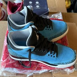 Jordan , three retro powder blue