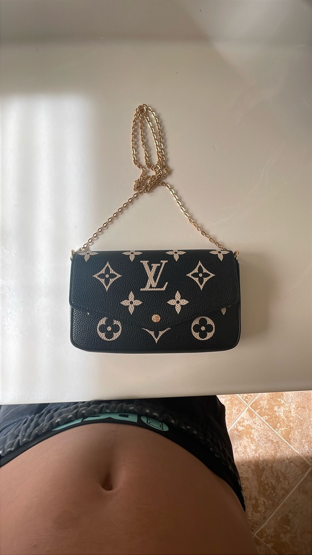 Cross Body Bag Black And White