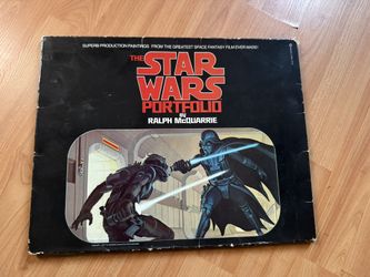 1977 Star Wars Ralph McQuarrie Art Print Portfolio Paintings Vintage