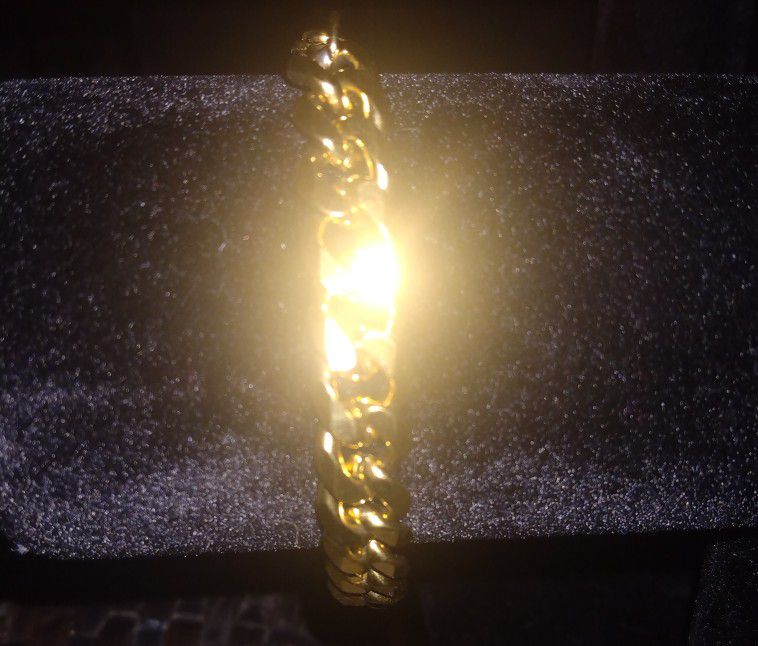 18 K Gold Filled Chain Bracelet Base Stainless Steel Never Fade!!