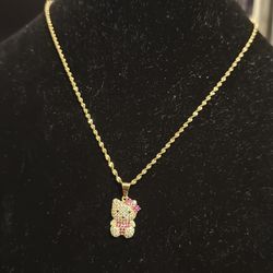 Gold hello kitty chain