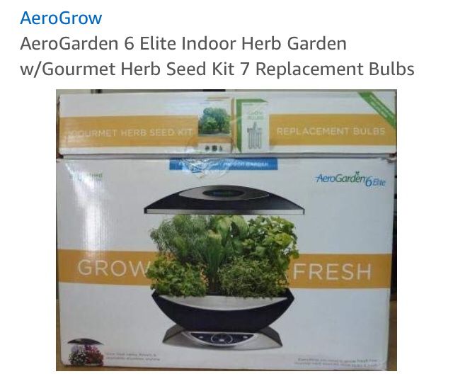 AeroGarden 6 Elite Indoor Herb Garden