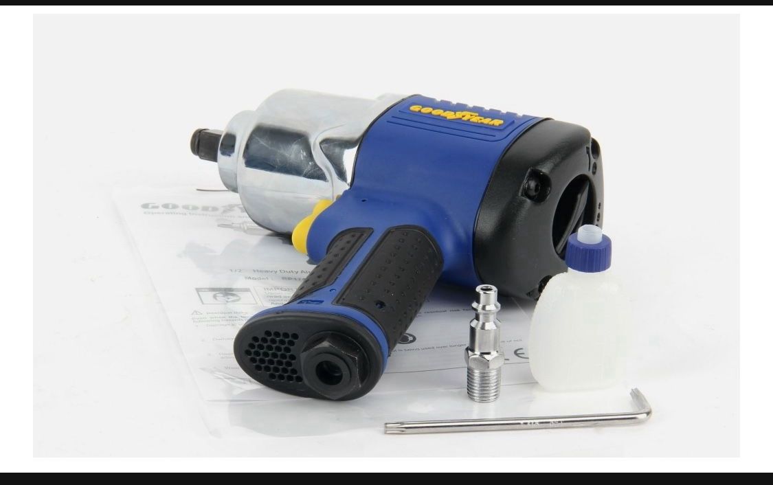 GOODYEAR 1/2 inch Composite Impact Wrench. Air Compressor Tool
