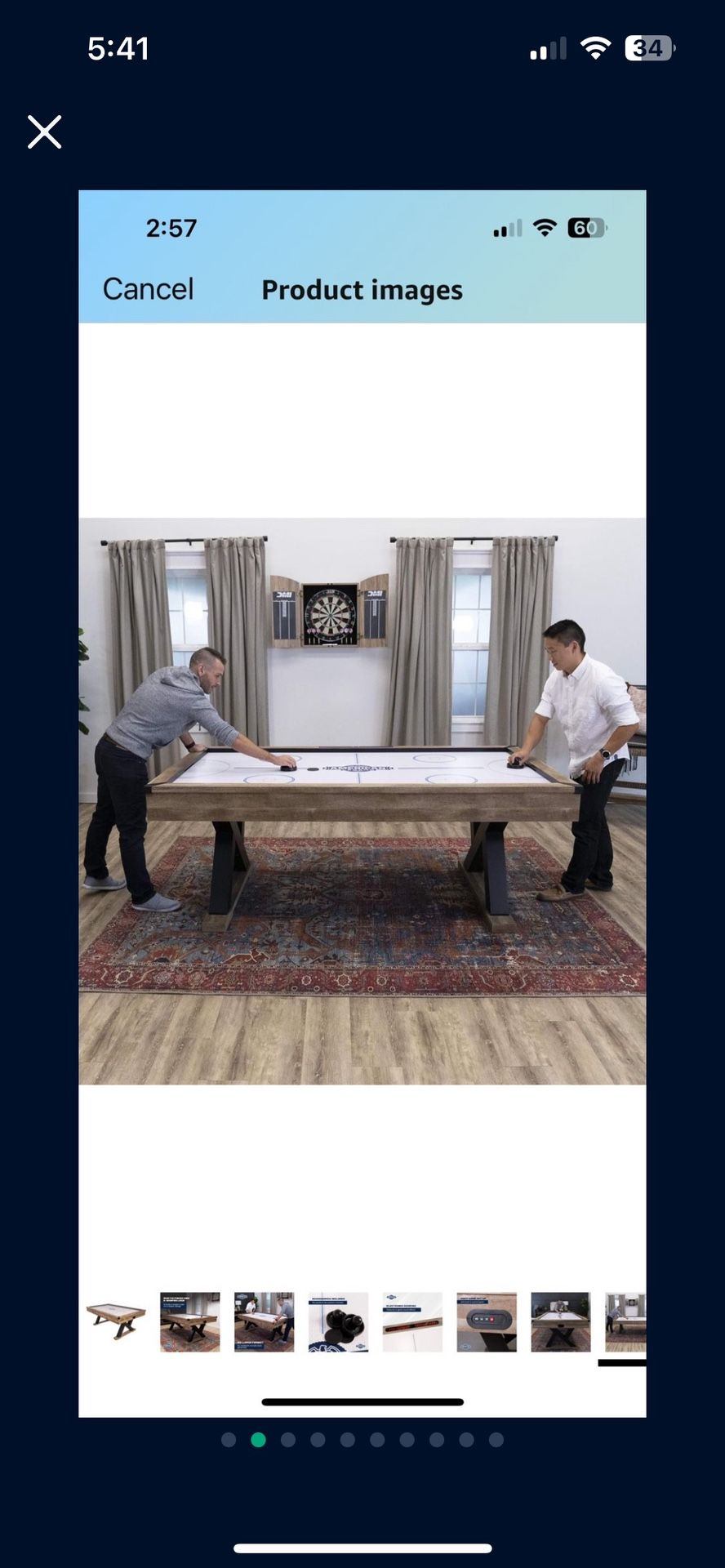 ** Perfect Xmas Gift**** Like New Gorgeous Arcade Air Hockey table 