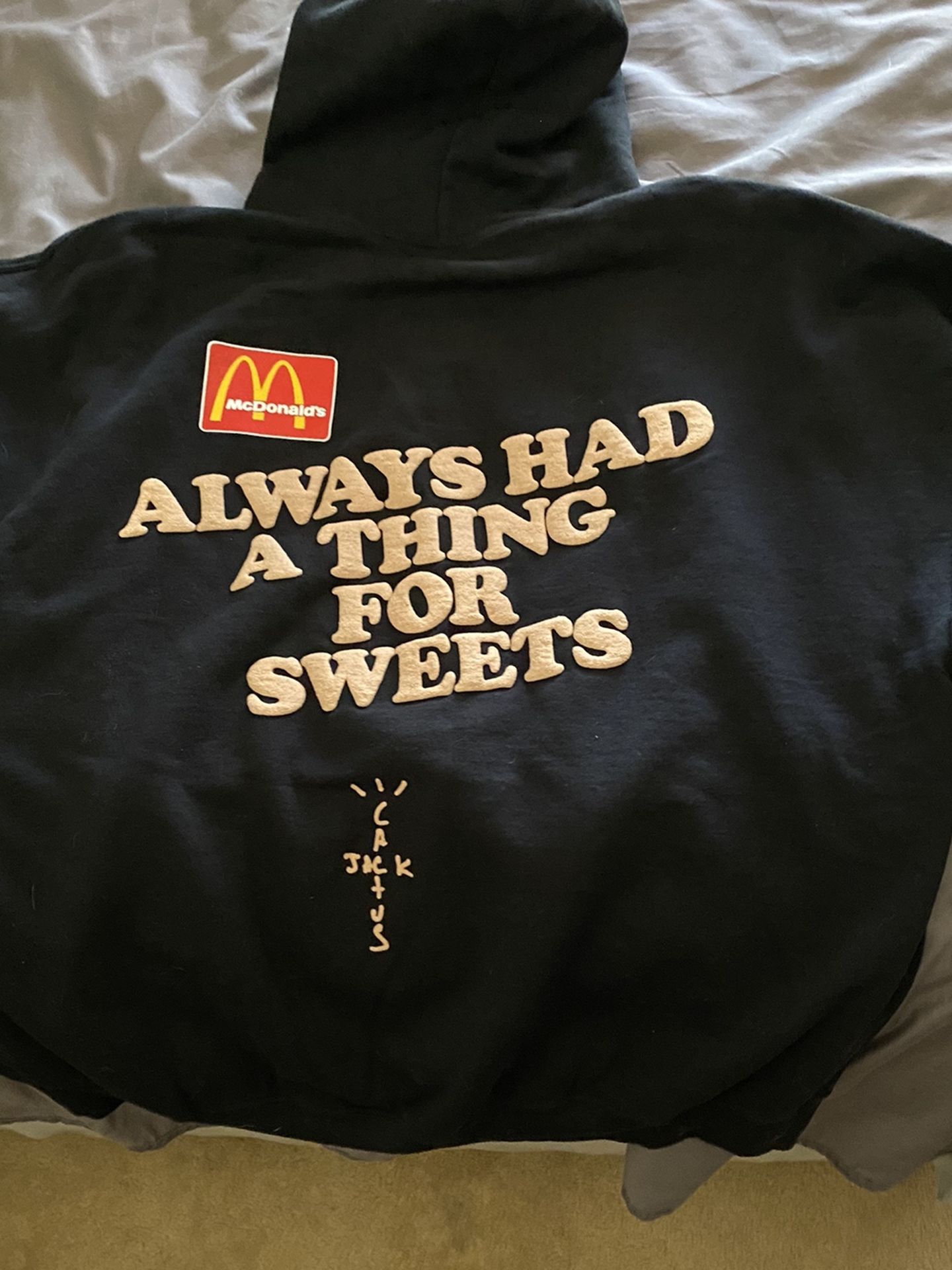 Travis Scott Mcdonalds Apple Pie Hoodie Size XL