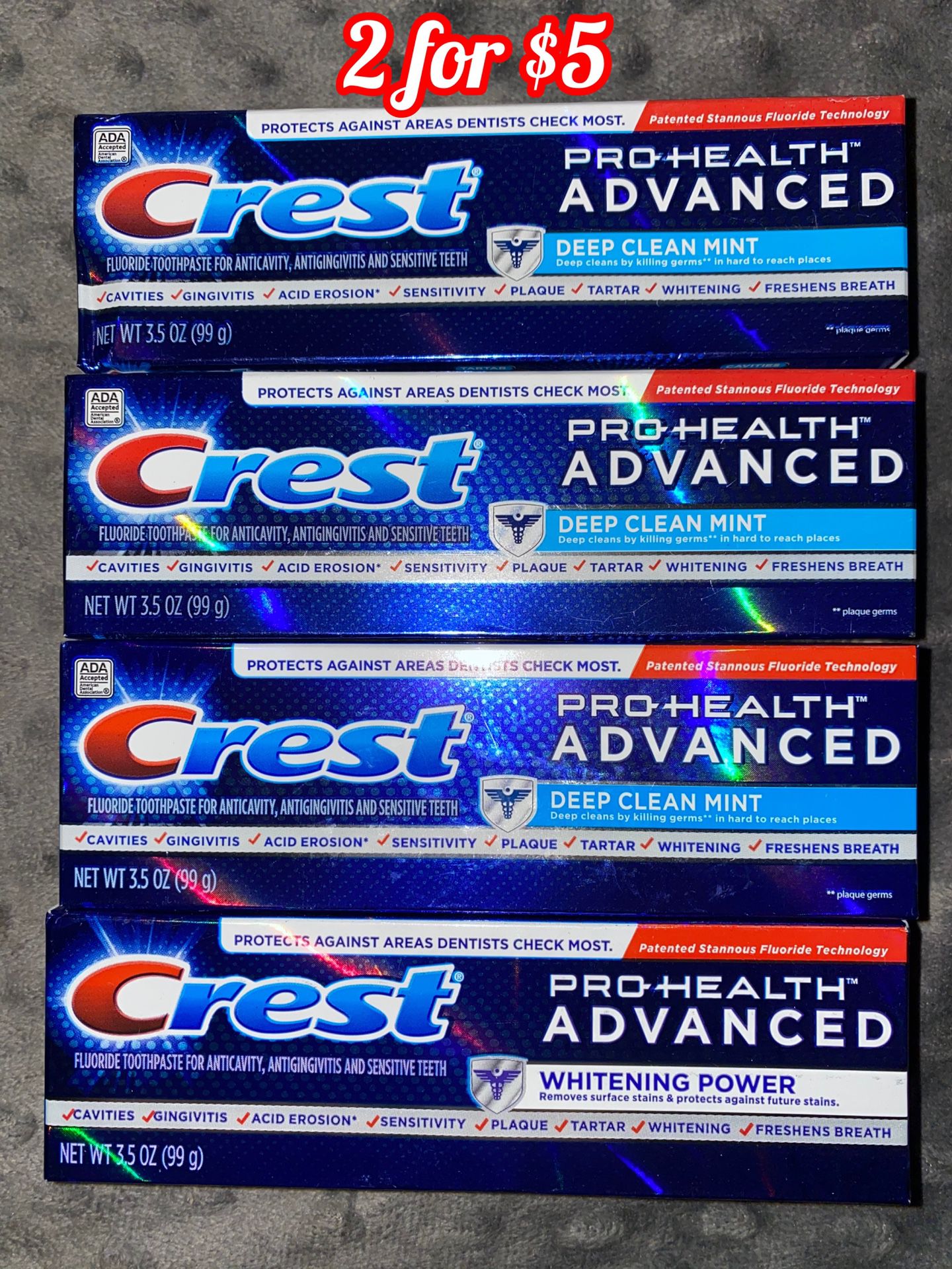 Crest pro health advanced toothpaste