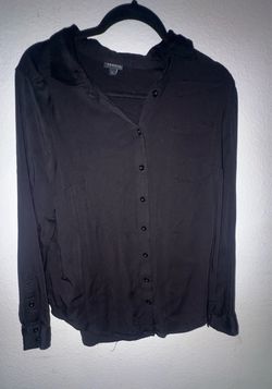 Black button up top