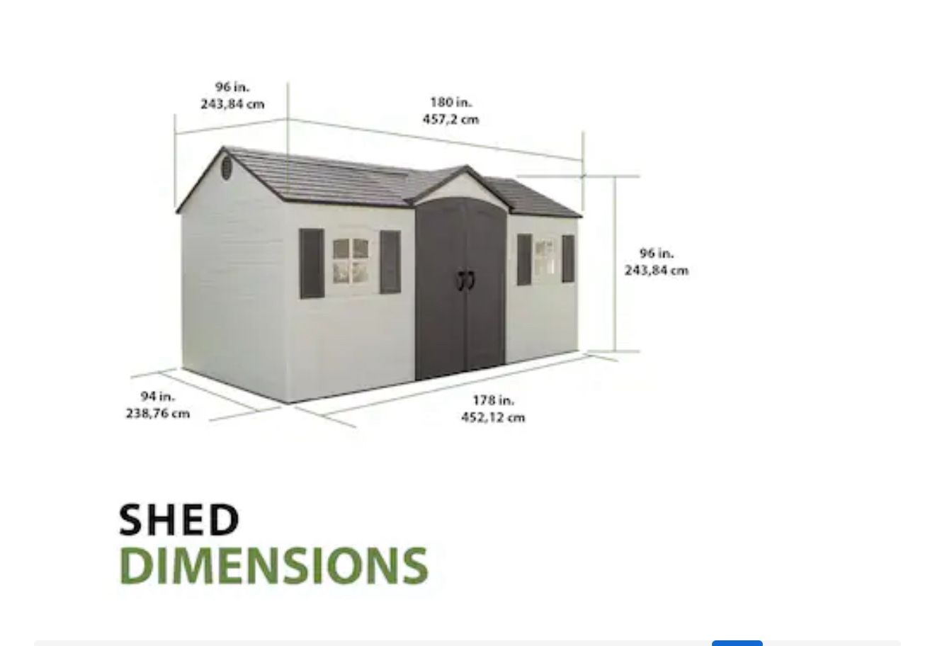 15 X 8 Shed