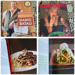 Molto Italiano by Mario Batali and Raw Food Real World Cookbooks