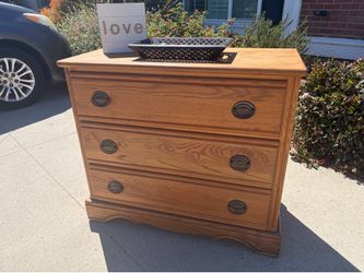 3 Drawer Wooden Dresser
