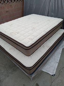 Queen Size Mattress Pillow Top New bedframe sold separately