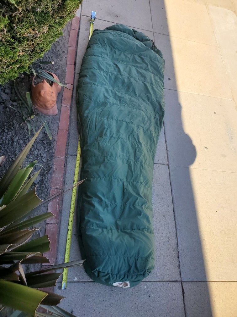 Vintage the north face down sleeping bag brown label