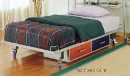 Metal Locker Room Bed And Matching Desk