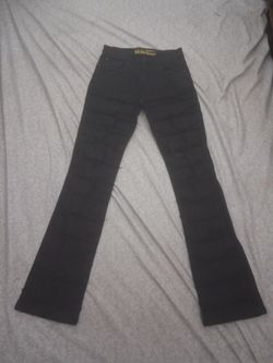 Spark Denim-Black Flare Leg Jeans