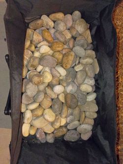Natural multi color small river rocks