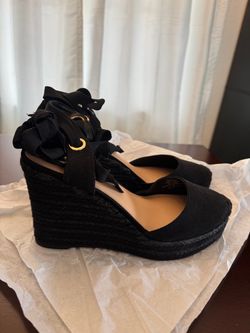 Black Woven INC Espadrilles (Macys Brand)