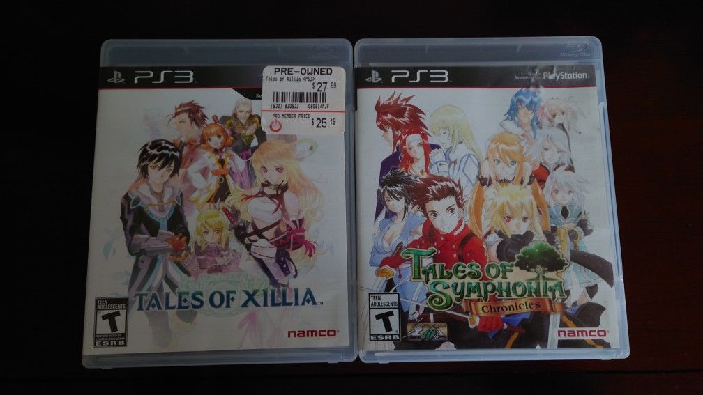 Tales Of Xillia And Symphonia Ps3