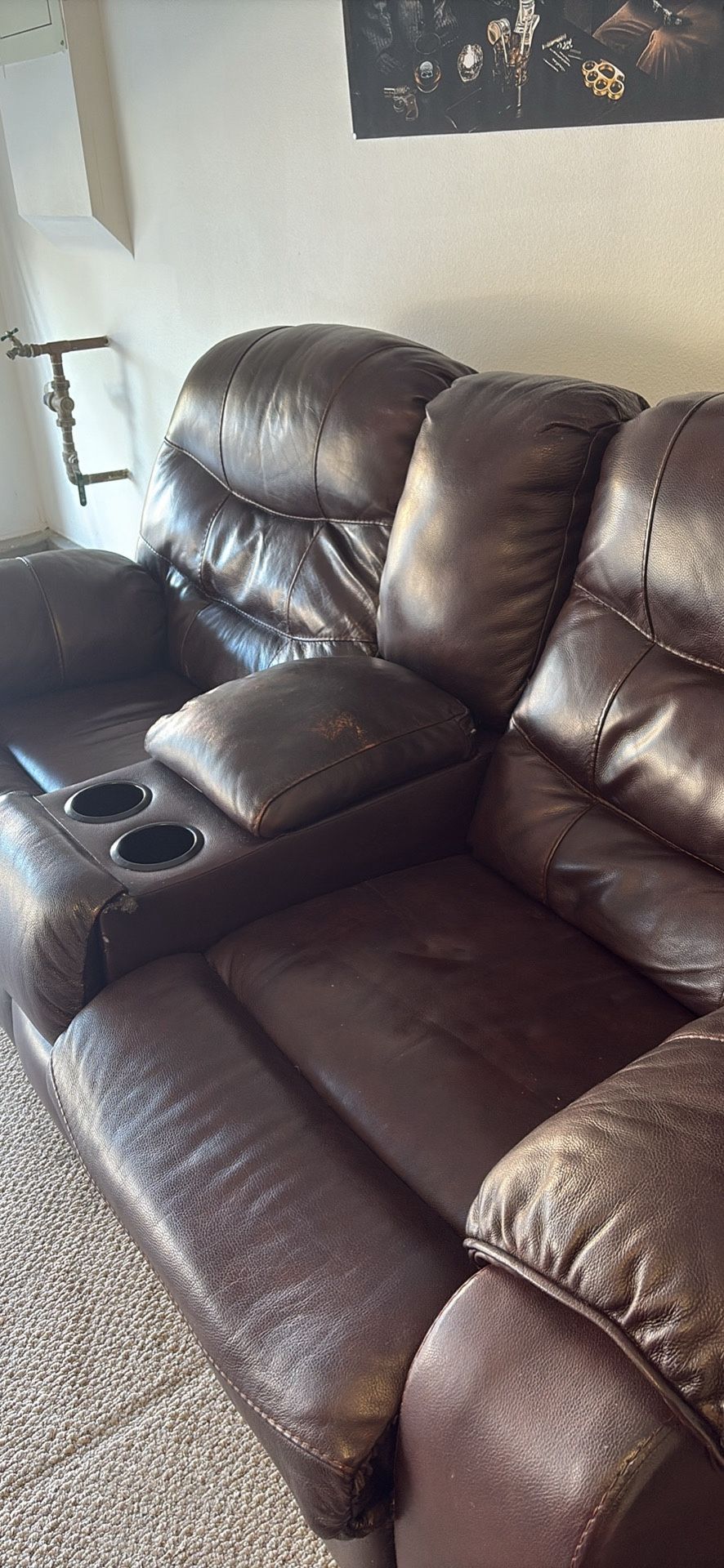 Leather Furniture And Coffee Table