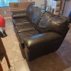 Leather Couch (Brown)