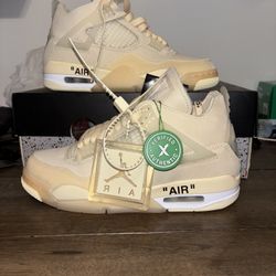 New Jordan 4 Off White Sail Size 5.5 Men’s Women’s 7