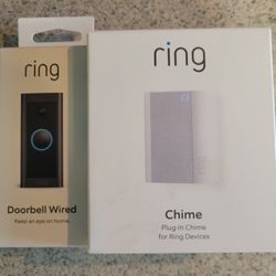 Ring Doorbell Wired and Chime