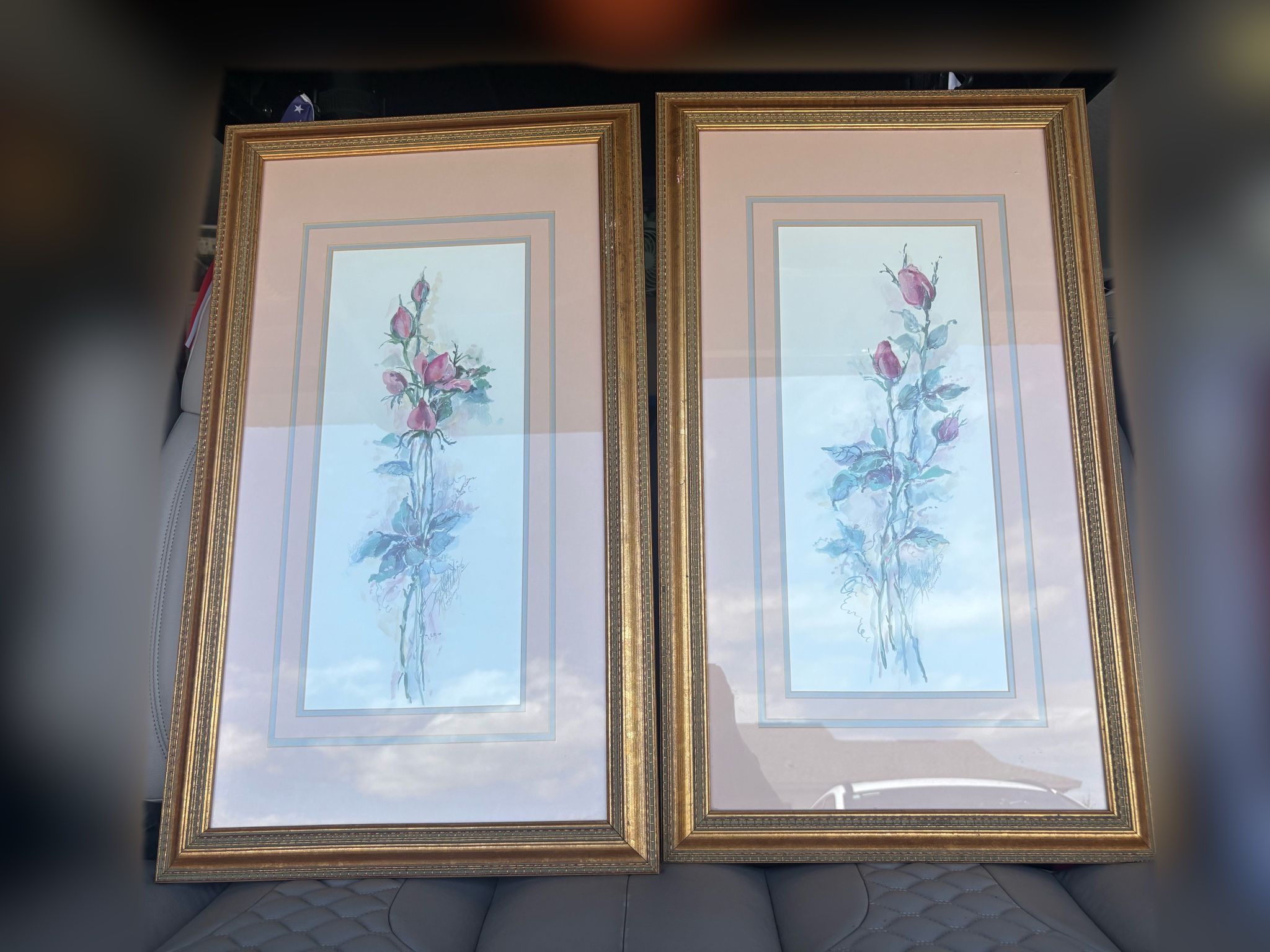 Roses prints framed