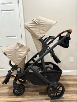 Rare color uppababy vista v2 liam double stroller