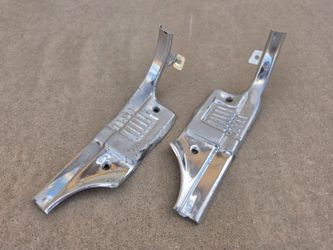 OEM 1973 to 1991 Chevrolet Crew Cab Rear Door Sill Plate Trim Molding Pair
