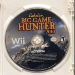Cabela's Big Game Hunter (Nintendo Wii 2010) Disc Only