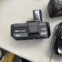 Ryobi 18V 4AH Battery