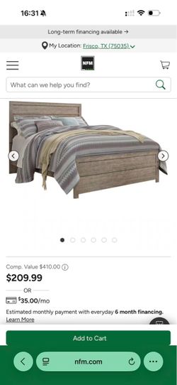 Complete Full/Queen Bedroom Set - Ashley Bed, 2 USB Nightstands & IKEA Morgedal Mattress Set