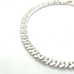 925 Sterling Silver Tiger Link Bracelet 13.30grams 8” 5mm  162890 9