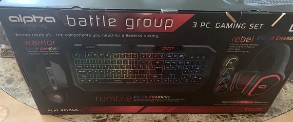 Gaming mouse keyboard and headset bundle