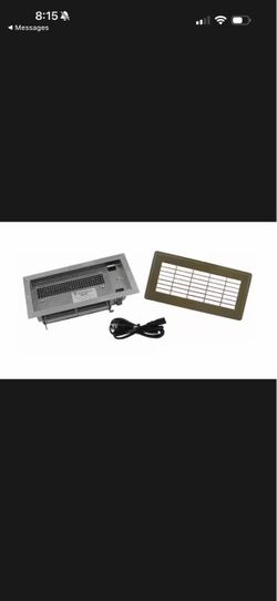 Tjernlund Duct Booster Register Booster 6 in. x 10 in. Fan Register in Brown
