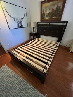 Queen Bed Frame & Headboard