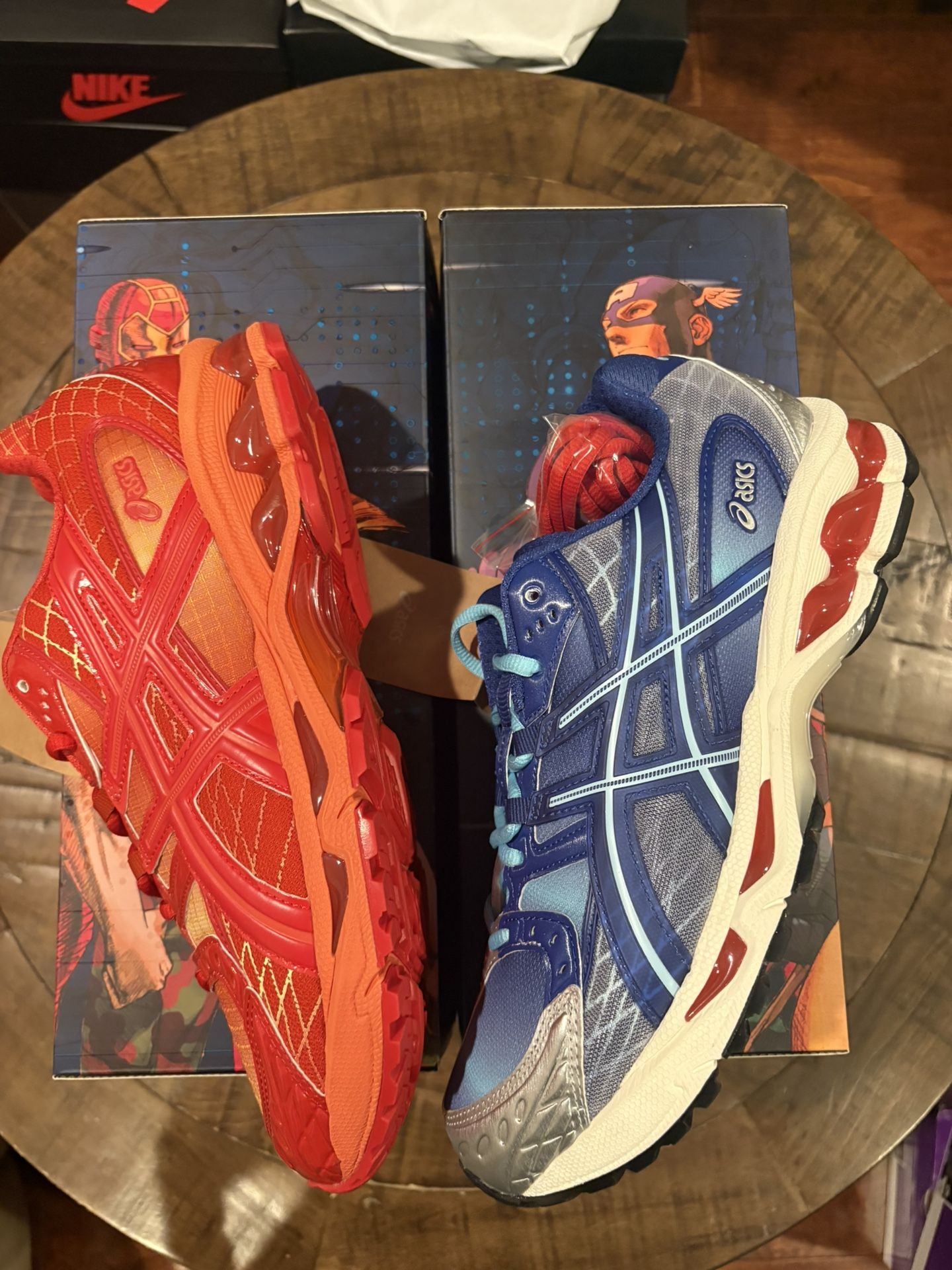 Size 10M ASICS Gel-Nimbus 10.1 Kith Marvel vs. Capcom Iron Man vs. Mega Man Sealed Box (Comic Included)