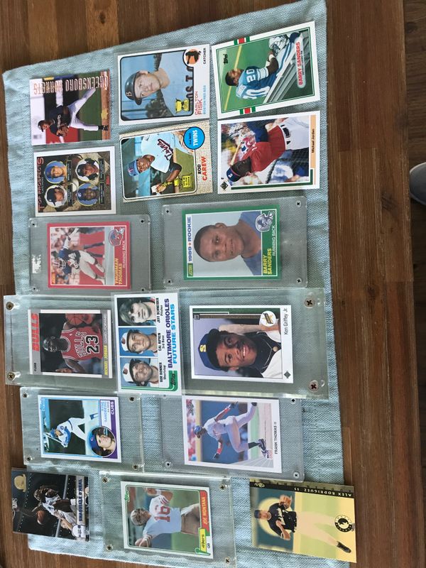 Sports card collection just a small sample size thousands of cards complete sets unopened retail