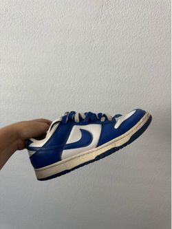 royal blue nike dunks 7men 8.5women