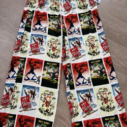 Disney Mickey Mouse Goofys 90th Anniversary Full Print Causal Pants 