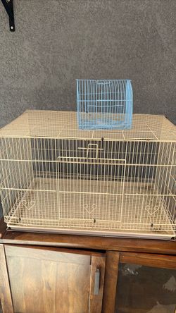 Wire Bird Cage with Small Carry Cage