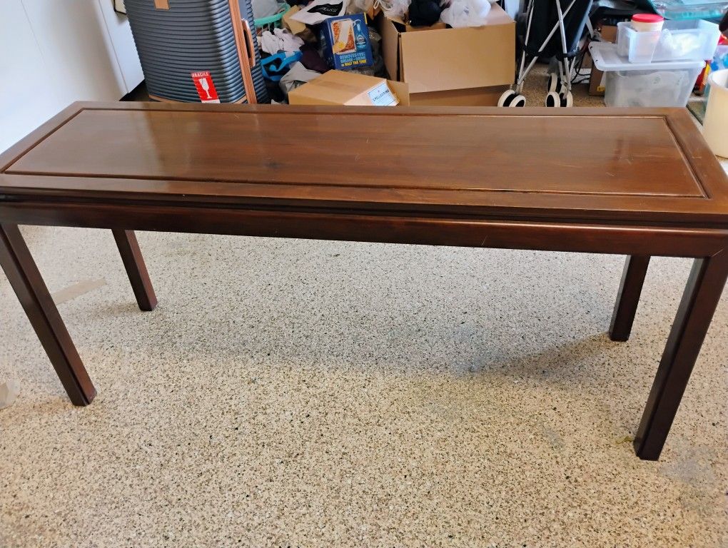 Rosewood Oriental Console Table 