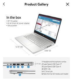 HP “14 Touchscreen Laptop *Like New*