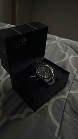 Jones New York, silver and black watch.