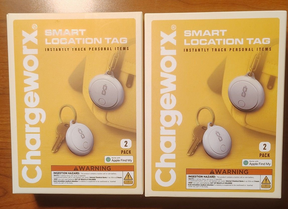 ChargeWorx Smart Location Tags 2 Pack