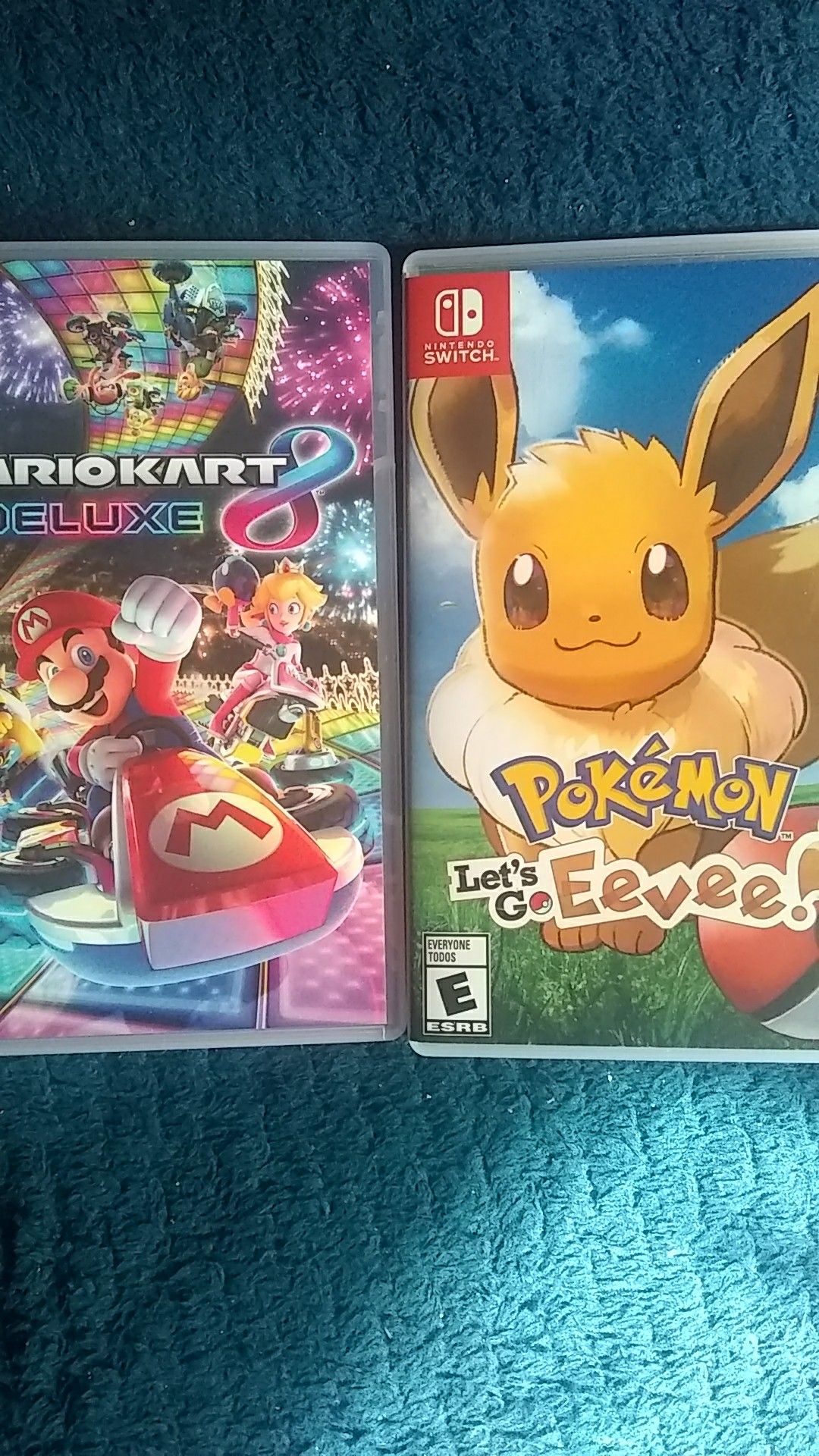 Mario kart 8 and Pokemon eevee