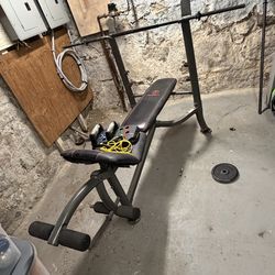 treadmill and bench